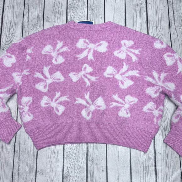 NWT Jessica Simpson Bow Cropped Sweater Size X Large - Picture 3 of 3